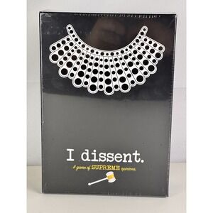 I Dissent Game of Supreme Opinions RBG Trivia Card Game NEW Sealed